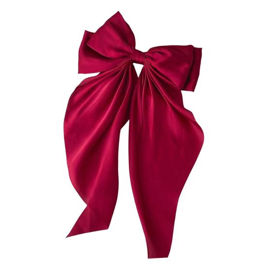 Women Hairpin Large Size Long Ribbon Bowknot Decor Spring Hair Clip Lightweight Back Head Hair Pin Hair Accessory красный
Women Hairpin Large Size Long Ribbon Bowknot Decor Spring Hair Clip Lightweight Back Head Hair Pin Hair Accessory красный
