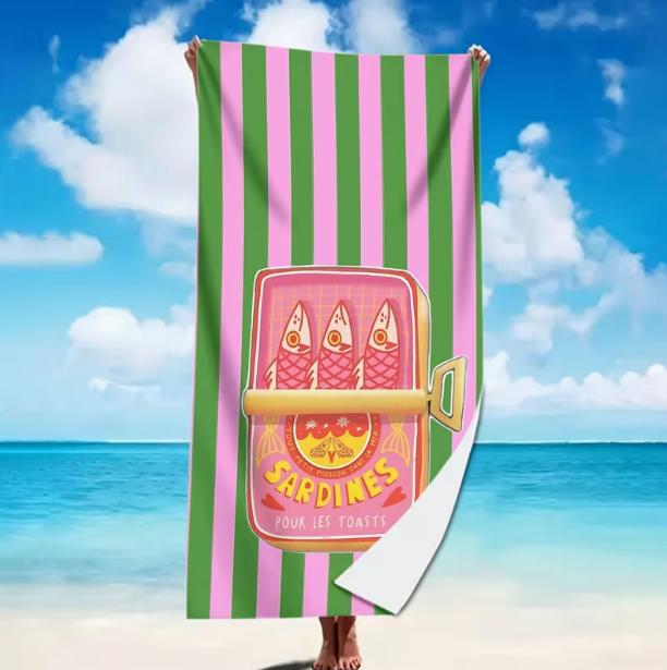Sardine Can Fantastic Painting Style Microfiber Beach Towel Suitable for Beach Swimming Pool Music Festival City Towel W30*H60(CM)
Sardine Can Fantastic Painting Style Microfiber Beach Towel Suitable for Beach Swimming Pool Music Festival City Towel W30*H60(CM)