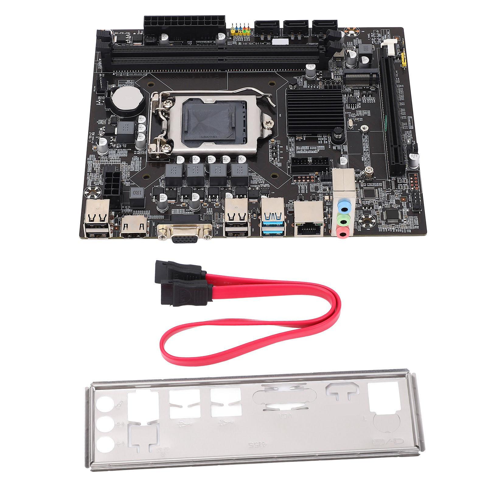 H110 Computer Motherboard Double Channel DDR3 Memory M.2 Interface LGA1151 Pin 4xUSB2.0 2xUSB3.0
H110 Computer Motherboard Double Channel DDR3 Memory M.2 Interface LGA1151 Pin 4xUSB2.0 2xUSB3.0