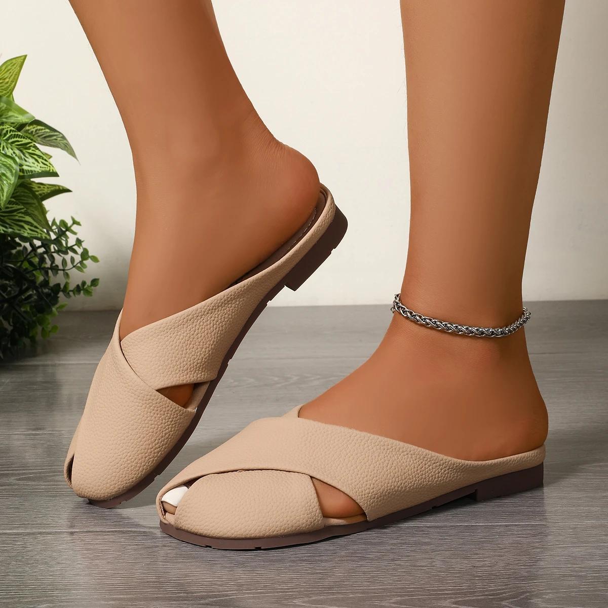 Fashion Women Slippers 2025 New Summer Sandals Half-Dragged Soft Sole Shoes Fashionable Versatile Women Slippers Outdoor Slides Women 35
Fashion Women Slippers 2025 New Summer Sandals Half-Dragged Soft Sole Shoes Fashionable Versatile Women Slippers Outdoor Slides Women 35
