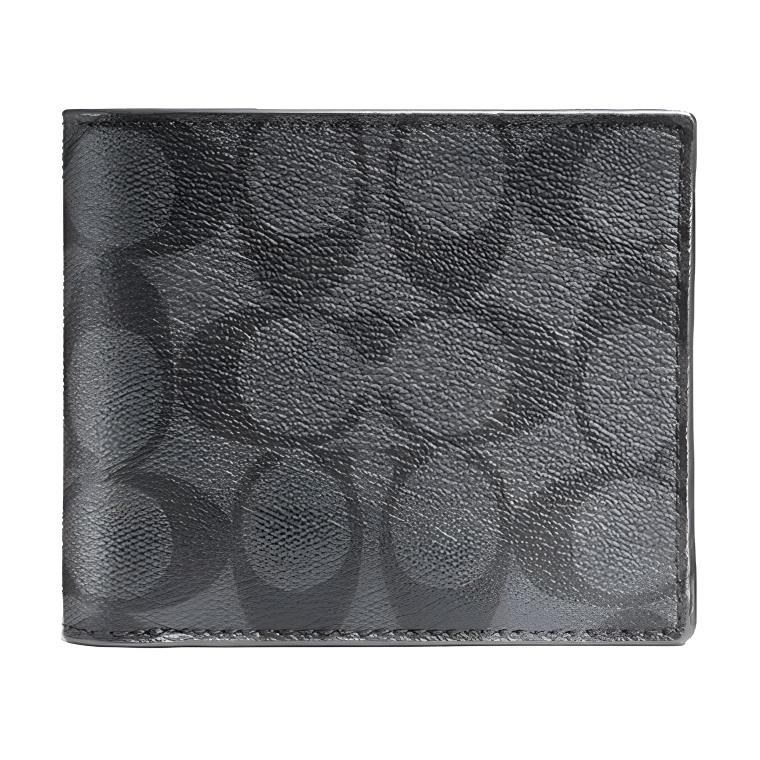 New COACH PVC Wallet Men s Black & Gray F74993-CQBK 10.9*2.0*9.9CM
New COACH PVC Wallet Men s Black & Gray F74993-CQBK 10.9*2.0*9.9CM