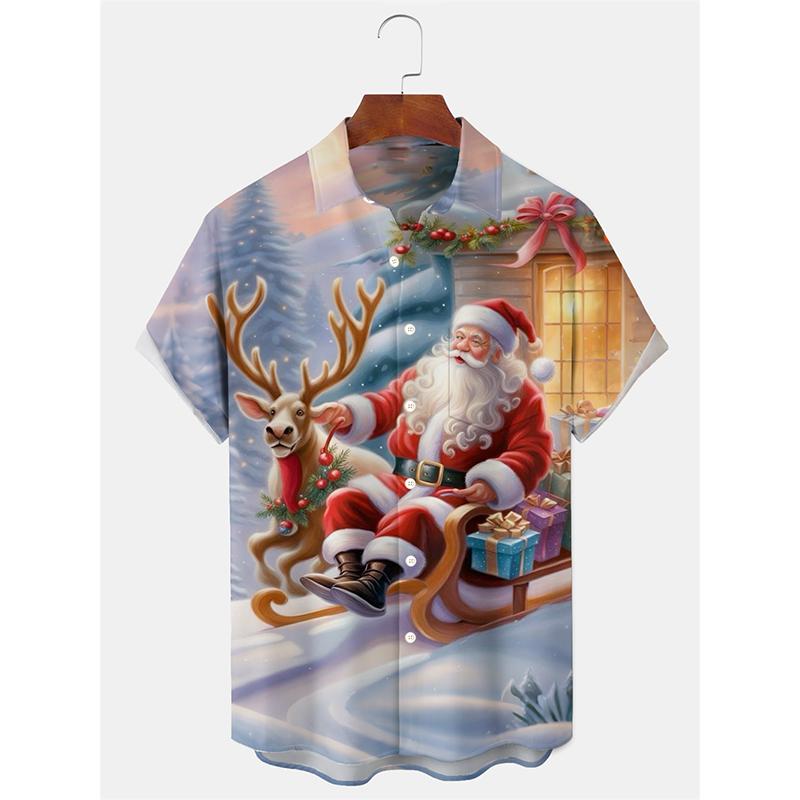 3D Print Santa s Reindeer Xmas Shirts For Men Street Hip Hop Music Party Santa Claus Shirt Short Sleeve Loose Christmas Shirt 2XL
3D Print Santa s Reindeer Xmas Shirts For Men Street Hip Hop Music Party Santa Claus Shirt Short Sleeve Loose Christmas Shirt 2XL
