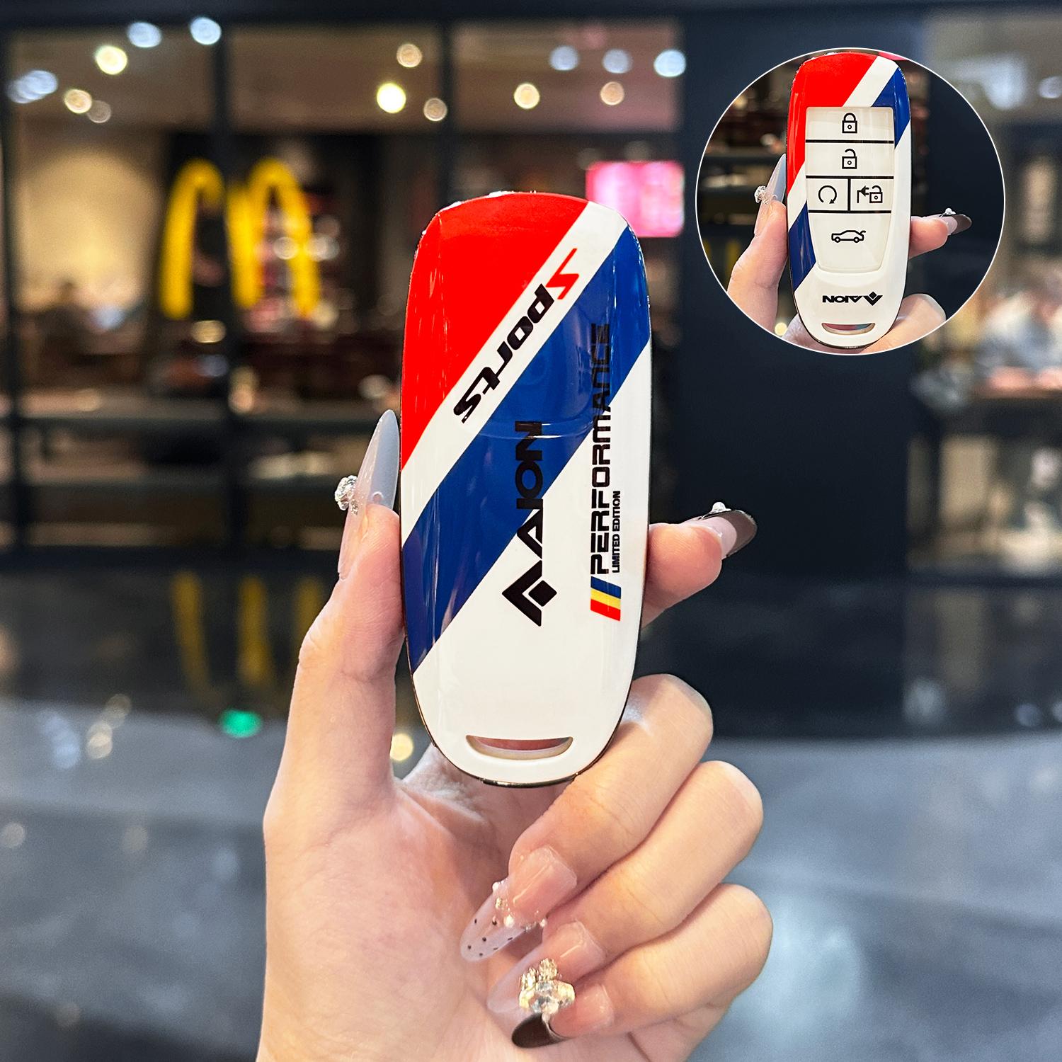 For Compatible with Aion New Key Covers:Aion S,V,Y,LX,PLUS, Aion RT UT Mei 580 Racing style car key cover
For Compatible with Aion New Key Covers:Aion S,V,Y,LX,PLUS, Aion RT UT Mei 580 Racing style car key cover
