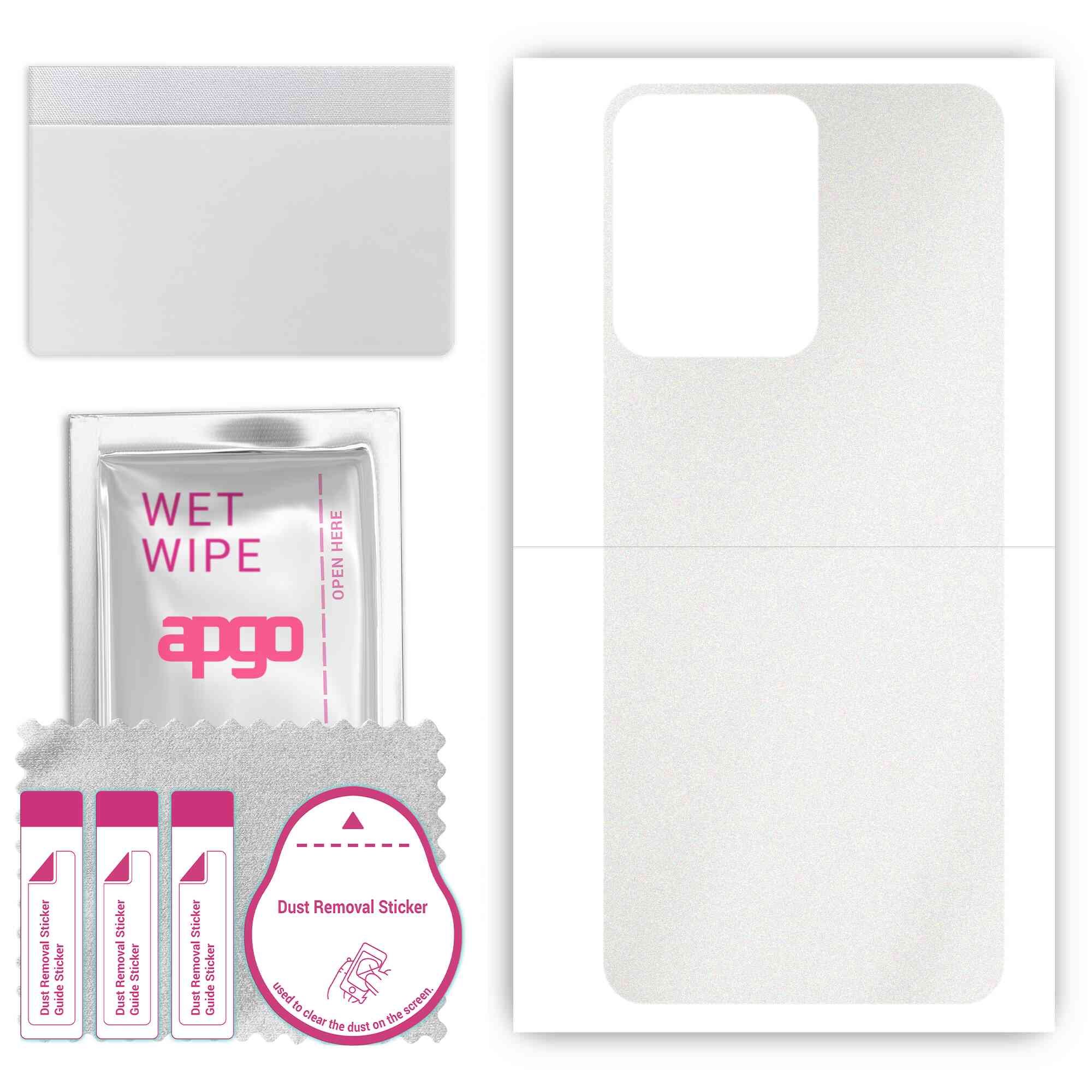 apgo Protective Skin Sticker for the back compatible with Vivo Y77E, Wrap Film, Foil, Vinyl - Pattern Matte Transparent
apgo Protective Skin Sticker for the back compatible with Vivo Y77E, Wrap Film, Foil, Vinyl - Pattern Matte Transparent