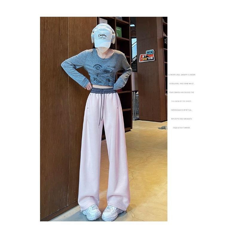 Contrasting color scimitar pants double color elastic high waist thin casual sweatpants women s versatile loose drawstring leggings XL
Contrasting color scimitar pants double color elastic high waist thin casual sweatpants women s versatile loose drawstring leggings XL