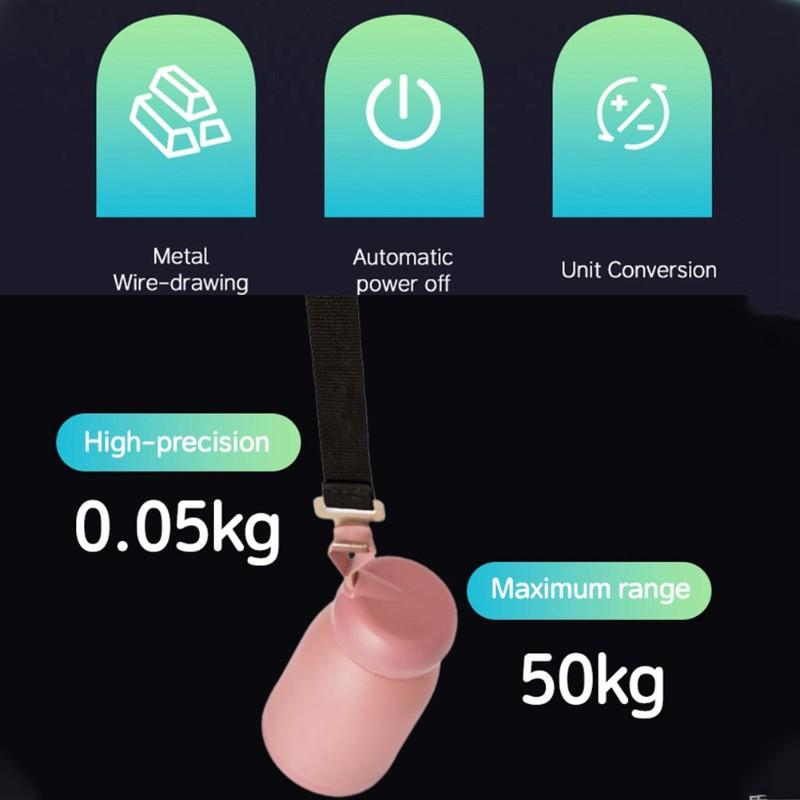ABWR-Handheld For Home& Travel 50Kg Press-To-Power Luggage Scale- Compact& Accurate Design
ABWR-Handheld For Home& Travel 50Kg Press-To-Power Luggage Scale- Compact& Accurate Design