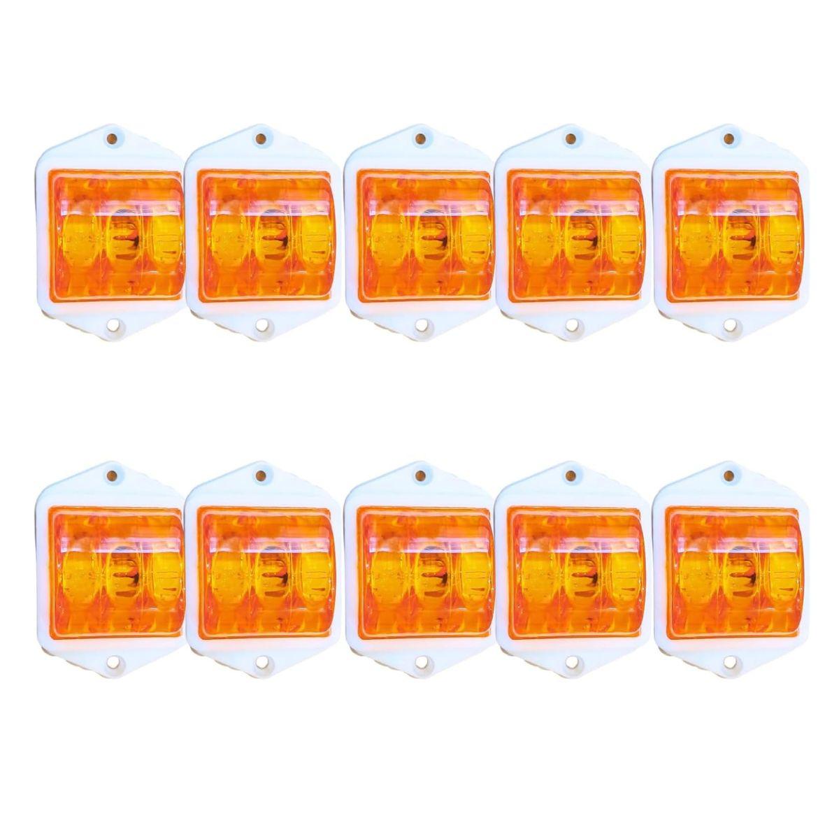 10PCS Amber LED Side Marker Clearance Lights 2×2 Inch 24V for Trailer RV Truck Van Boat | Waterproof Universal бурштин
10PCS Amber LED Side Marker Clearance Lights 2×2 Inch 24V for Trailer RV Truck Van Boat | Waterproof Universal бурштин