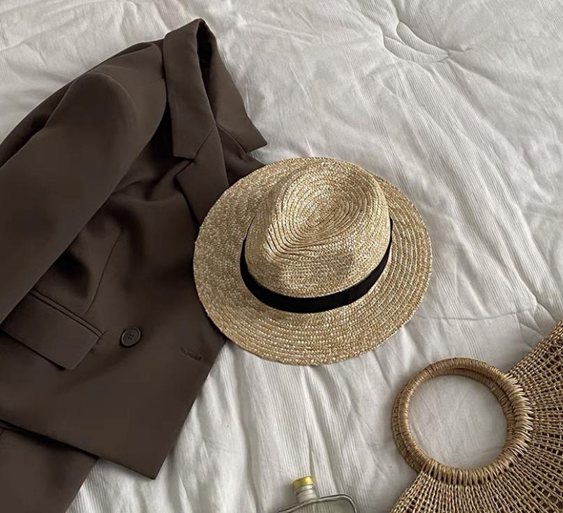 New Trend Summer Wide Brim Straw Hat Chapeau Ladies Panama Sun Hats Boater Black Beach Hat Sombrero Mujer Fedora Cowboy Jazz Cap 54-58cm
New Trend Summer Wide Brim Straw Hat Chapeau Ladies Panama Sun Hats Boater Black Beach Hat Sombrero Mujer Fedora Cowboy Jazz Cap 54-58cm
