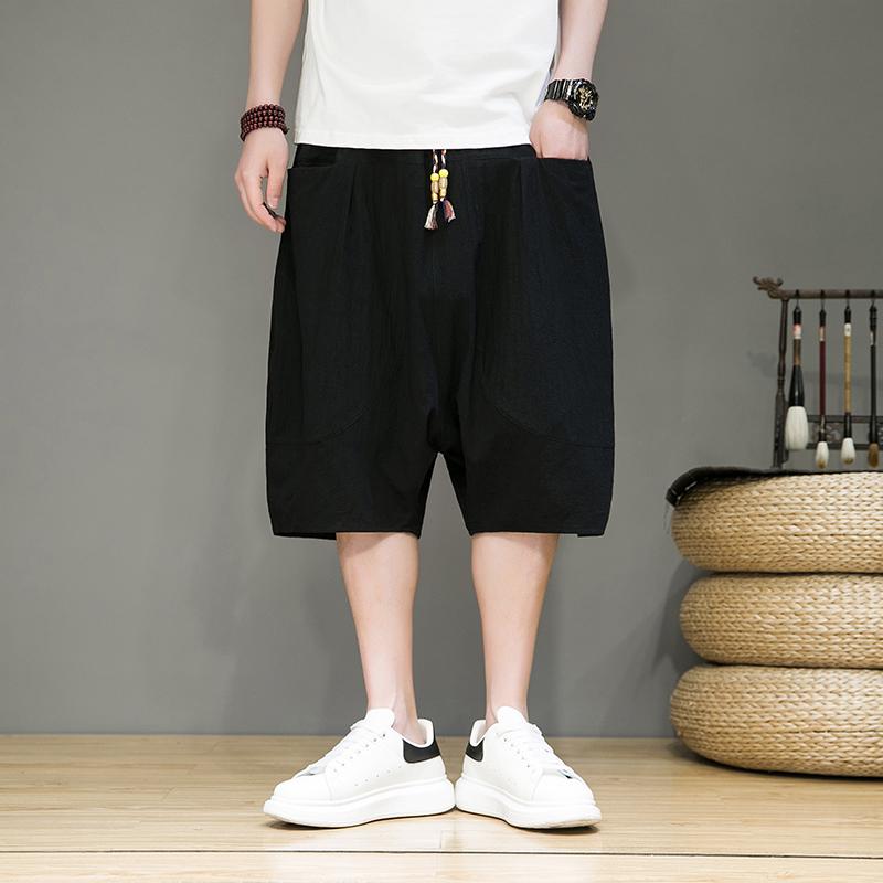 Summer Men Harajuku Harem Shorts Retro Chinese Style Cotton Linen Short Joggers Man Solid Loose Large SizeTrousers M чёрный
Summer Men Harajuku Harem Shorts Retro Chinese Style Cotton Linen Short Joggers Man Solid Loose Large SizeTrousers M чёрный