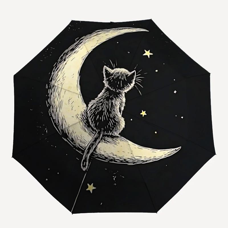 1pc Moon Cat Automatic Open/close Umbrella, 8-Rib sturdy structure, Artistic Pattern, Compact Design, Fashion Lovers l050
1pc Moon Cat Automatic Open/close Umbrella, 8-Rib sturdy structure, Artistic Pattern, Compact Design, Fashion Lovers l050