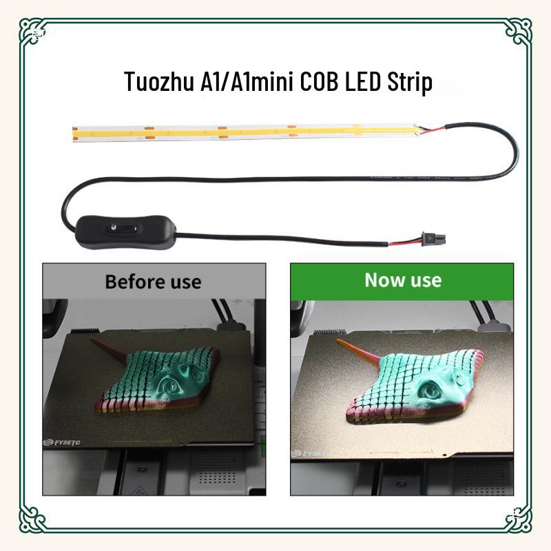 Tuozhu A1/A1 Mini COB 24V LED Light Strip Kit for 3D Printers A1 Mini LED strip
Tuozhu A1/A1 Mini COB 24V LED Light Strip Kit for 3D Printers A1 Mini LED strip