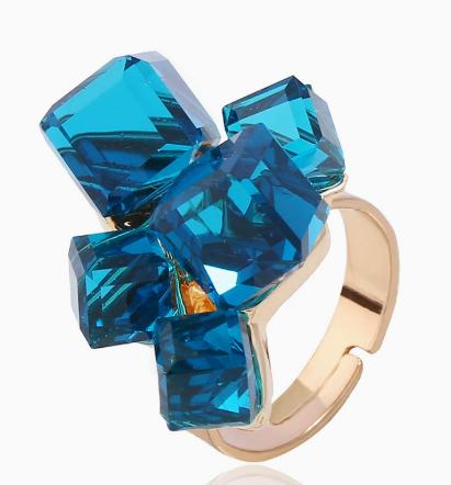 Adjustable Ring with Geometric Cluster Design Featuring Multiple Faceted Stones Set on Metal Band for Women Fashion Jewelry one size
Adjustable Ring with Geometric Cluster Design Featuring Multiple Faceted Stones Set on Metal Band for Women Fashion Jewelry one size