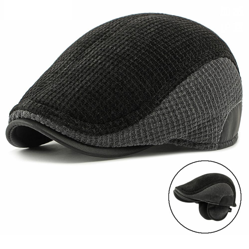 HT4539 Men Berets Thick Warm Winter Hat Caps for Men Male Ivy Flat Cap Knitted Artist Painter Beret Hat with Ear Flaps Beret Cap 55-60cm Elastic чорний
HT4539 Men Berets Thick Warm Winter Hat Caps for Men Male Ivy Flat Cap Knitted Artist Painter Beret Hat with Ear Flaps Beret Cap 55-60cm Elastic чорний