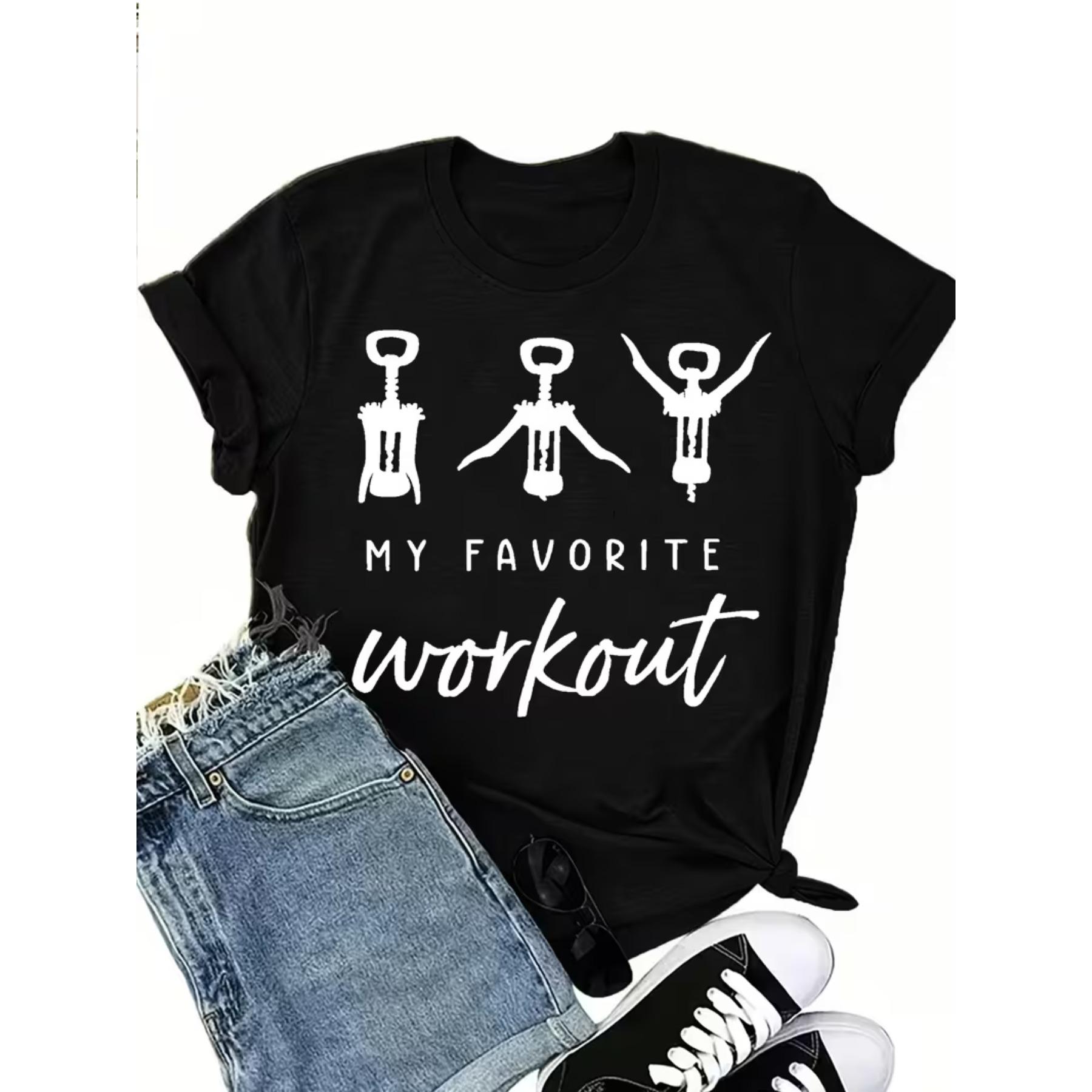 Fun Wine Gift Print T-Shirt, Short Sleeve Crew Neck Casual Top for Women, Summer/Spring XXL чорний
Fun Wine Gift Print T-Shirt, Short Sleeve Crew Neck Casual Top for Women, Summer/Spring XXL чорний