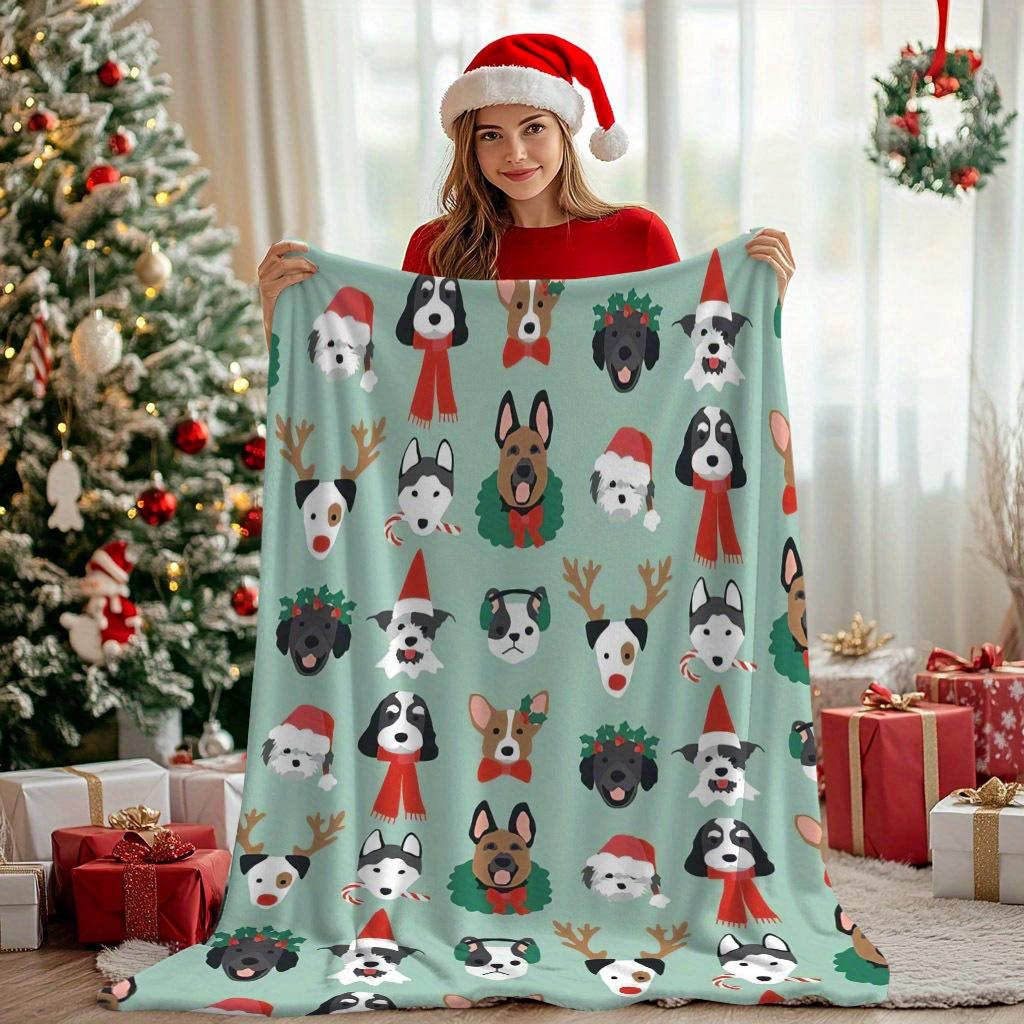 Christmas Dog Patterns Throw Blanket - Soft Polyester, Modern Style, Festive Pet-Themed, No Feathers, Electricity-Free 75x90cm
Christmas Dog Patterns Throw Blanket - Soft Polyester, Modern Style, Festive Pet-Themed, No Feathers, Electricity-Free 75x90cm