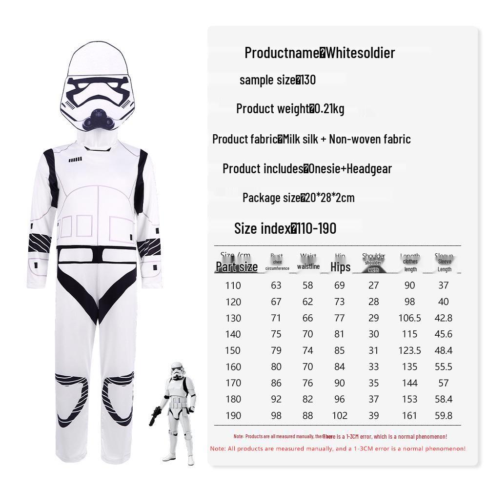Halloween Star Wars Stormtrooper Cosplay Costume for Role-Playing & Stage Performance Kids 130
Halloween Star Wars Stormtrooper Cosplay Costume for Role-Playing & Stage Performance Kids 130