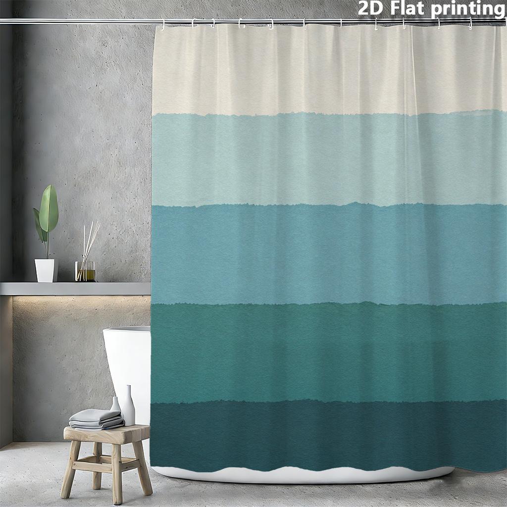 Gradient Blue-Green Ombre Shower Curtain 1Pc Polyester 2D Flat Print 70.8X70.8 Inch Modern Minimalist Bathroom Decor W60H190(CM)-1 Pcs
Gradient Blue-Green Ombre Shower Curtain 1Pc Polyester 2D Flat Print 70.8X70.8 Inch Modern Minimalist Bathroom Decor W60H190(CM)-1 Pcs