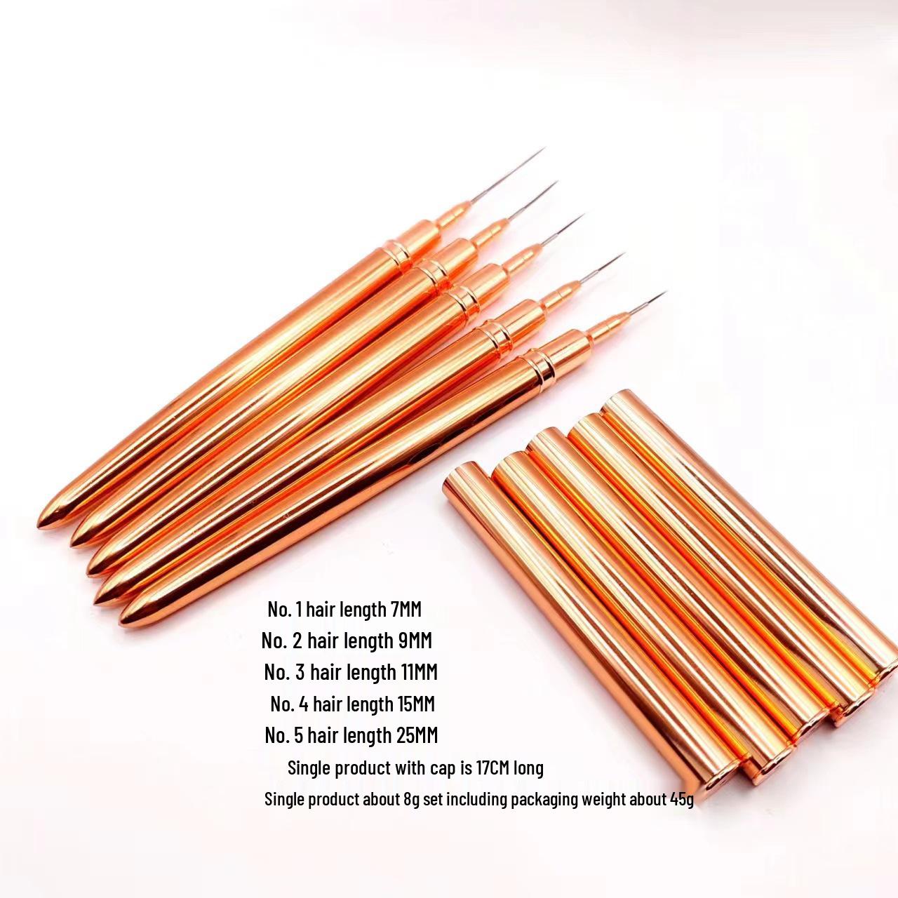 Набор кистей для ногтей: Инструменты для тонкой линии рисования и живописи с медной трубкой
Набор кистей для ногтей: Инструменты для тонкой линии рисования и живописи с медной трубкой