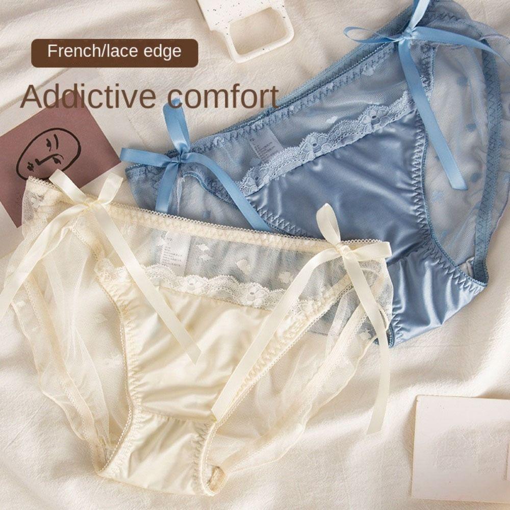 Breathable Soft Mesh Sexy Lace Edge Low Waist Ladies Panties Underwear Bow Imperial Style Panties
Breathable Soft Mesh Sexy Lace Edge Low Waist Ladies Panties Underwear Bow Imperial Style Panties