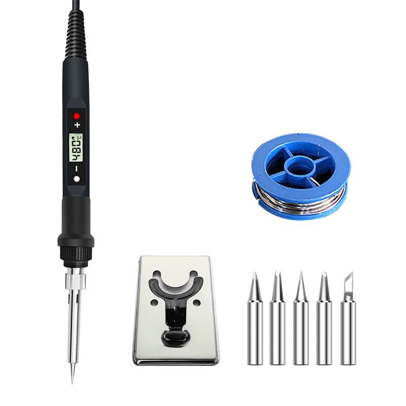 80W Digital Electric Soldering Iron Pen with Temperature Control - Black
80W Digital Electric Soldering Iron Pen with Temperature Control - Black