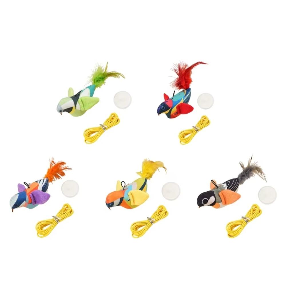 Electronic Pet Simulation Bird Toy Vivid Chirping Flying Bird Fun Attract Cat Toy for Indoor Cats зелений
Electronic Pet Simulation Bird Toy Vivid Chirping Flying Bird Fun Attract Cat Toy for Indoor Cats зелений