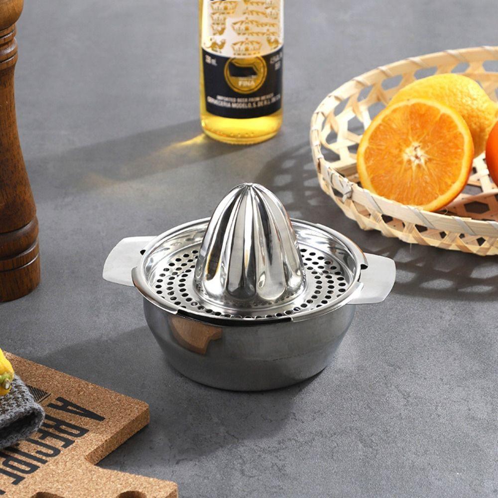 Stainless Steel Lemon Squeezer with Bowl Hand Pressed Juice Maker Durable Manual Juicer Fruit
Stainless Steel Lemon Squeezer with Bowl Hand Pressed Juice Maker Durable Manual Juicer Fruit