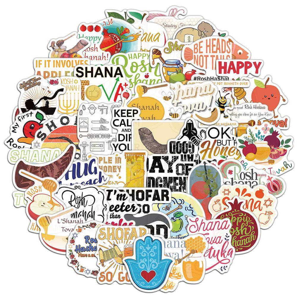50pcs Creative Rosh Hashanah Stickers for Phone Cases & Notebooks
50pcs Creative Rosh Hashanah Stickers for Phone Cases & Notebooks