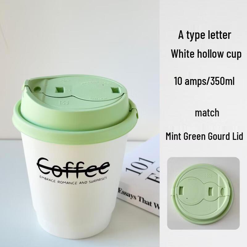 Thickened Disposable Paper Cups with Mint Green Gourd Lids
Thickened Disposable Paper Cups with Mint Green Gourd Lids