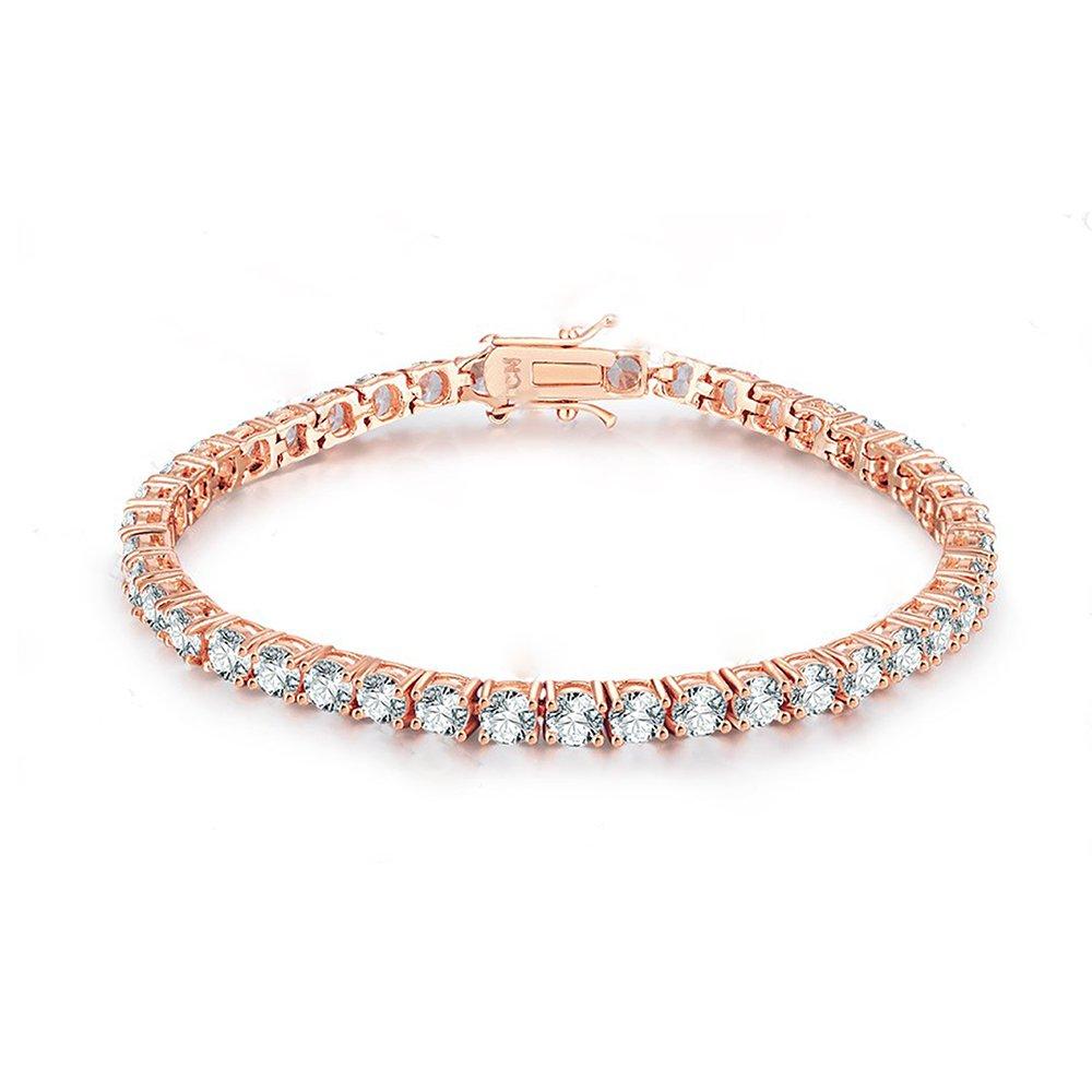 NYC Sterling 3mm Round Cubic Zirconia Classic Tennis One Cubic Zirconia Bracelet, Size, Brass, розового золота
NYC Sterling 3mm Round Cubic Zirconia Classic Tennis One Cubic Zirconia Bracelet, Size, Brass, розового золота