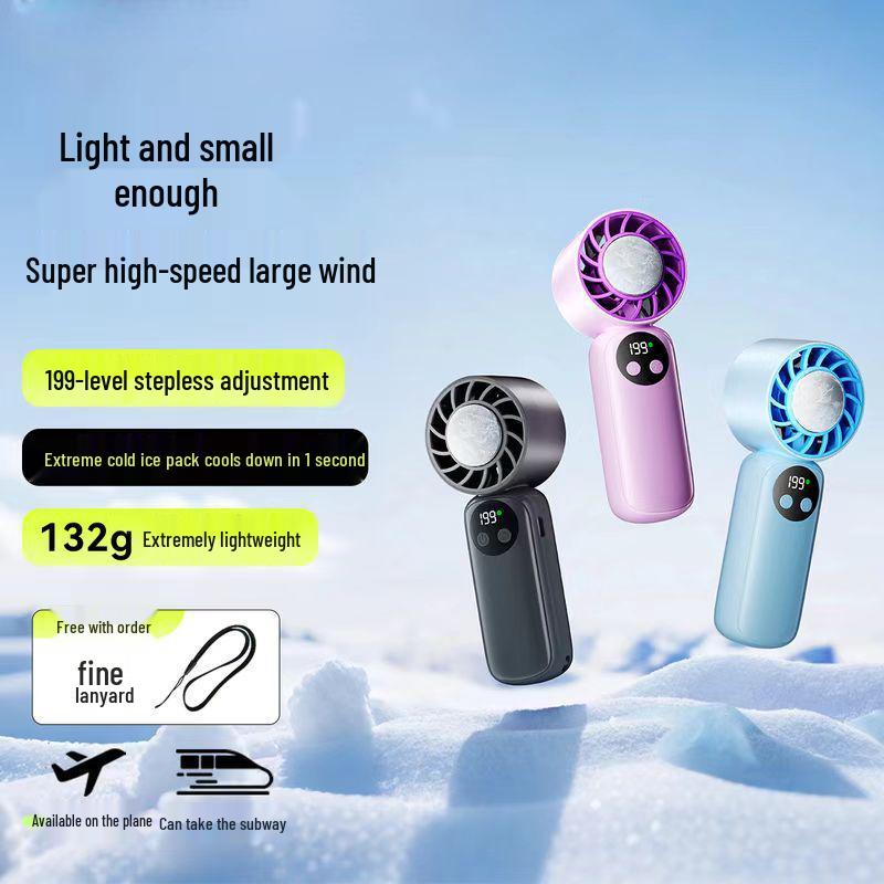WD01 Mini Handheld Fan 2026: Stylish & Powerful with Long Battery Life and Ice Pack for Commuting 53*38*144mm
WD01 Mini Handheld Fan 2026: Stylish & Powerful with Long Battery Life and Ice Pack for Commuting 53*38*144mm