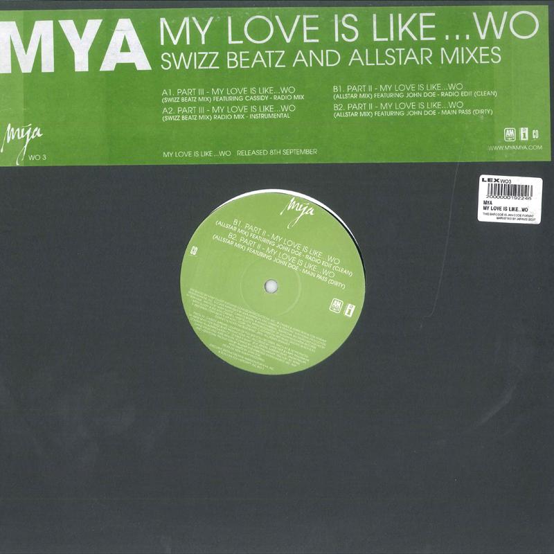 12inch Record MYA - My Love Is Like...wo WO3PROMO AM 2003 Europe Rap & Hip-Hop/R&B Used
12inch Record MYA - My Love Is Like...wo WO3PROMO AM 2003 Europe Rap & Hip-Hop/R&B Used