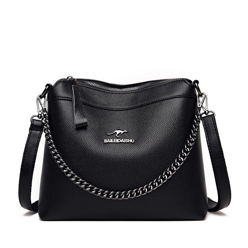 Single Shoulder Bag with Chain Strap, Handbag for Ladies, Elegant Business Casual Crossbody Bag with Multiple Pockets чёрный
Single Shoulder Bag with Chain Strap, Handbag for Ladies, Elegant Business Casual Crossbody Bag with Multiple Pockets чёрный