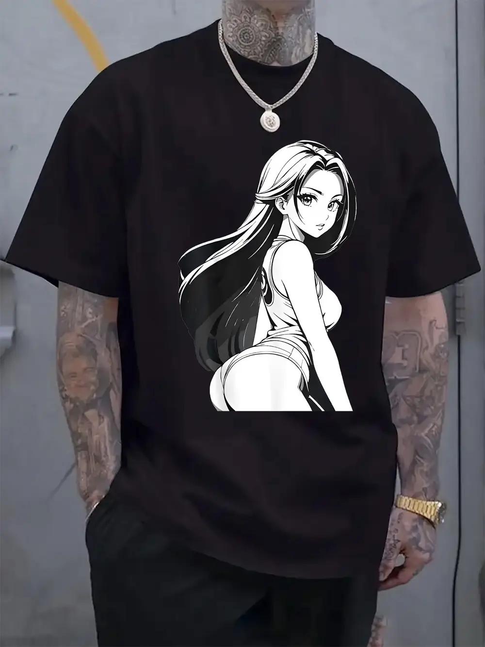 Casual Short Sleeve T-shirt with Anime Girl Graphic Print - Regular Fit Round Neck Summer Tee S
Casual Short Sleeve T-shirt with Anime Girl Graphic Print - Regular Fit Round Neck Summer Tee S