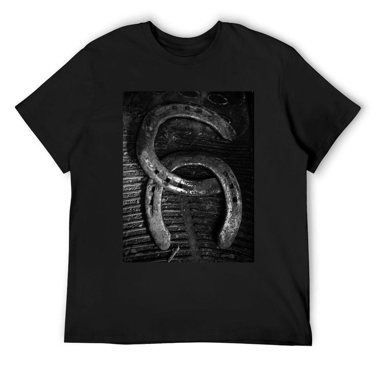 Lucky Horseshoes T-Shirt korean fashion summer top black t shirts for men 4XL
Lucky Horseshoes T-Shirt korean fashion summer top black t shirts for men 4XL