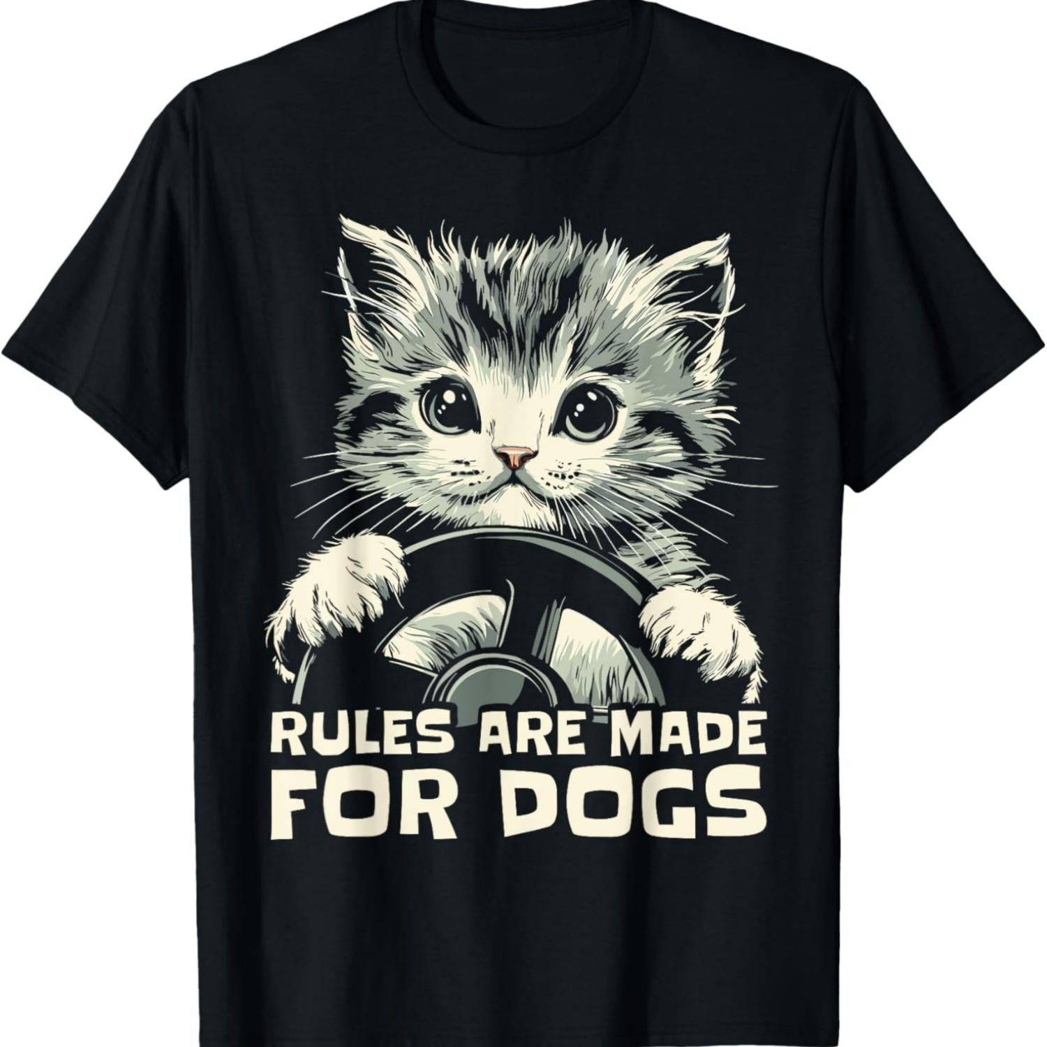Funny Cat Lover - Rules Are Made for Dogs Driving Cat T-Shirt for Men Women Girls Kids(1) S чёрный
Funny Cat Lover - Rules Are Made for Dogs Driving Cat T-Shirt for Men Women Girls Kids(1) S чёрный