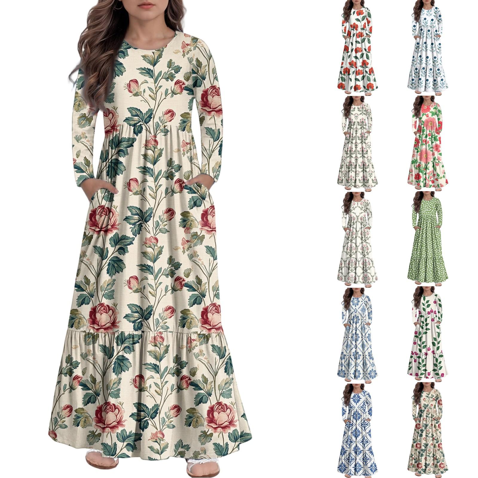 Girls Maxi Dress Casual Holiday Dresses - Long Sleeve Dress With Pockets For 4-14Y 120 червоний
Girls Maxi Dress Casual Holiday Dresses - Long Sleeve Dress With Pockets For 4-14Y 120 червоний