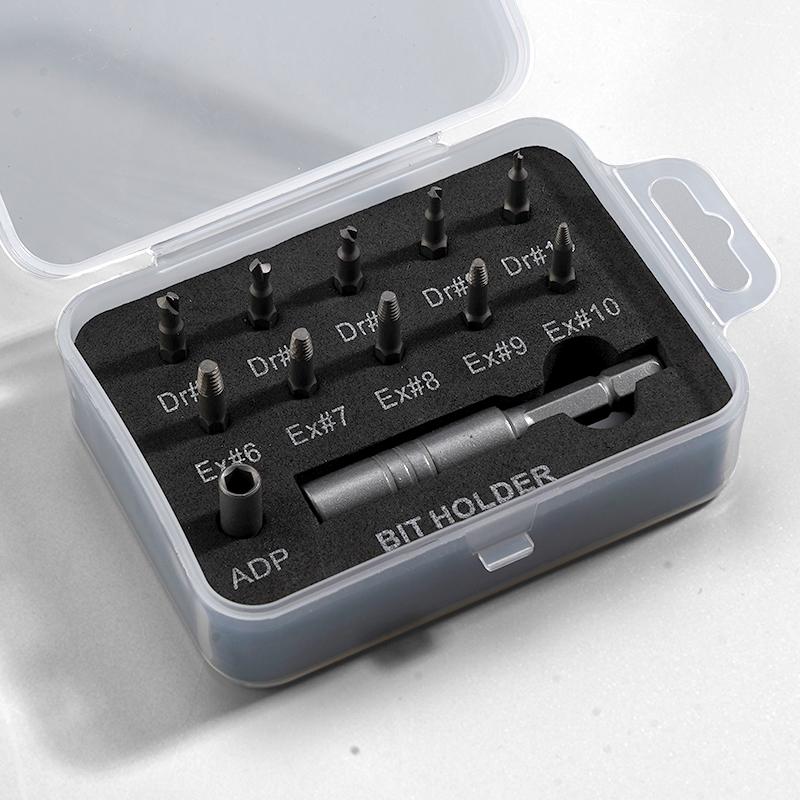 Damaged Screw Extractor Drill Bit Extractor Drill Set Broken Bolt Removal Kit for Rusty Screw Nuts Nail Bolts Mini Repair Tool
Damaged Screw Extractor Drill Bit Extractor Drill Set Broken Bolt Removal Kit for Rusty Screw Nuts Nail Bolts Mini Repair Tool