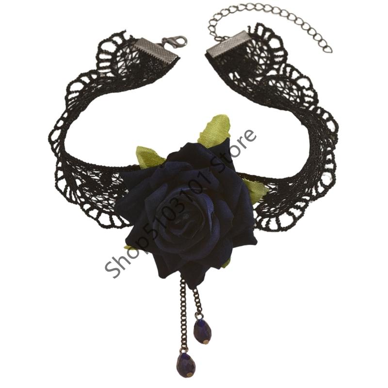 Gothic Flower Choker Necklace For Women Lace Rose Blossom Neck Chain Neck Accessory Halloween Jewelry
Gothic Flower Choker Necklace For Women Lace Rose Blossom Neck Chain Neck Accessory Halloween Jewelry