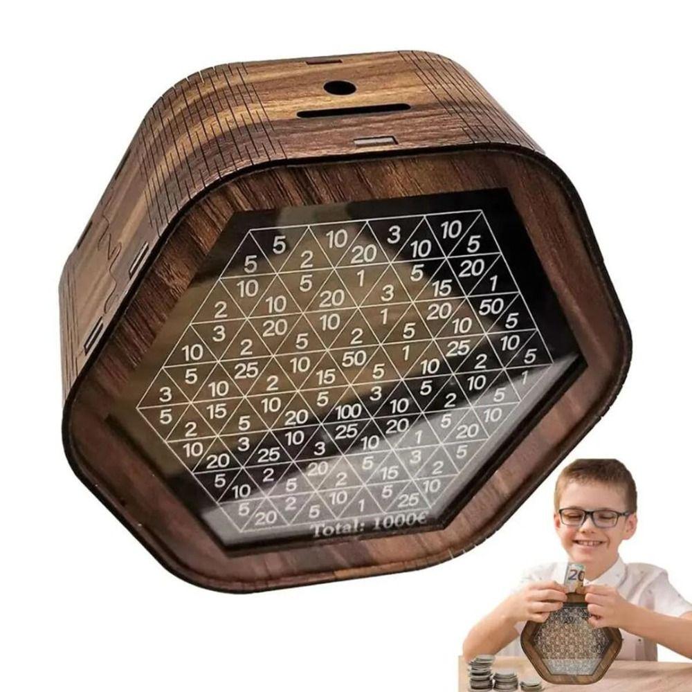 With Counter Money Savings Box Wooden Piggy Bank Money Saving Challenge Box for Adults Children
With Counter Money Savings Box Wooden Piggy Bank Money Saving Challenge Box for Adults Children