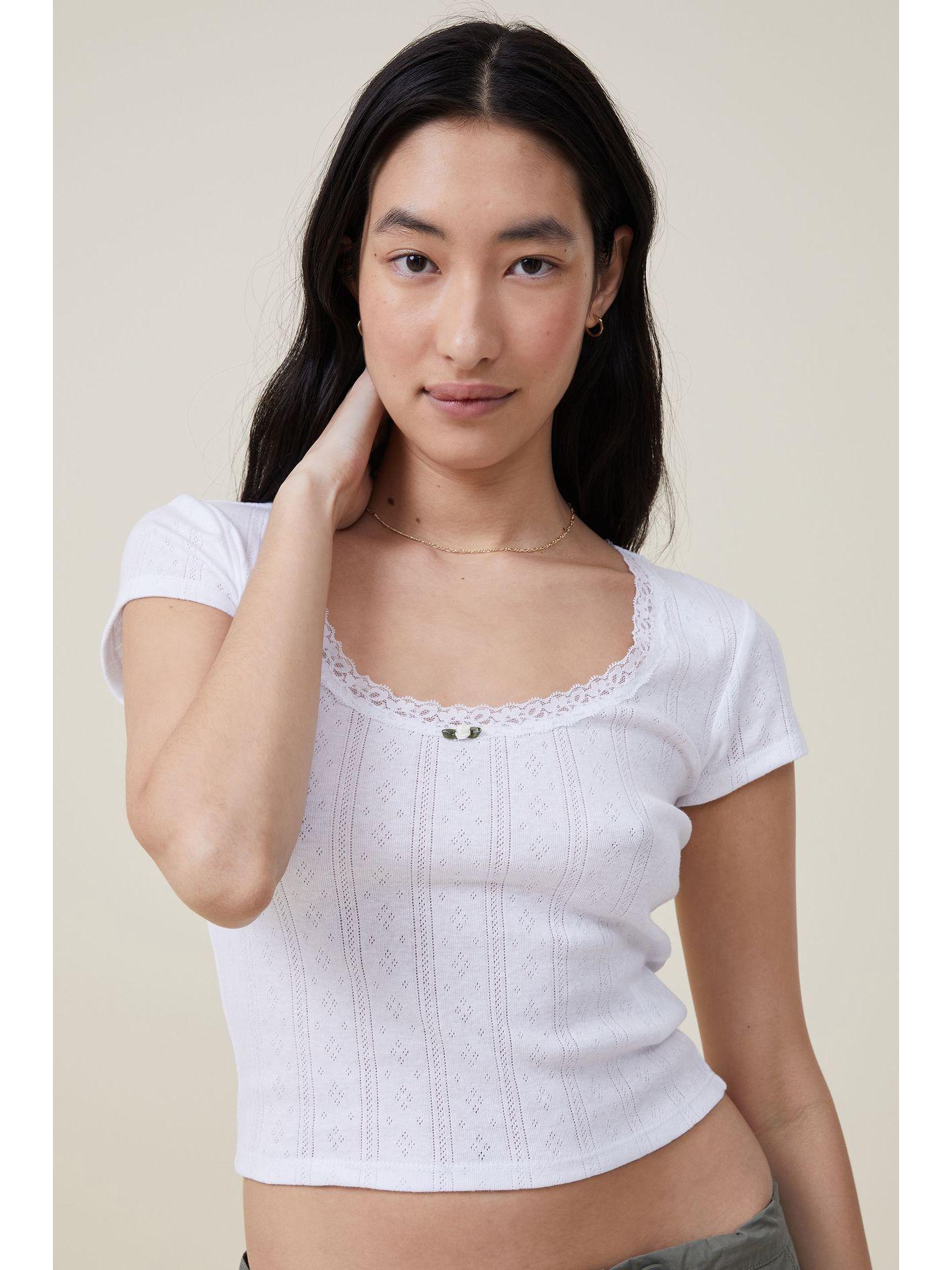 2023 Spring/Summer European & American Slim-Fit Lace Short-Sleeve T-Shirt Medium
2023 Spring/Summer European & American Slim-Fit Lace Short-Sleeve T-Shirt Medium