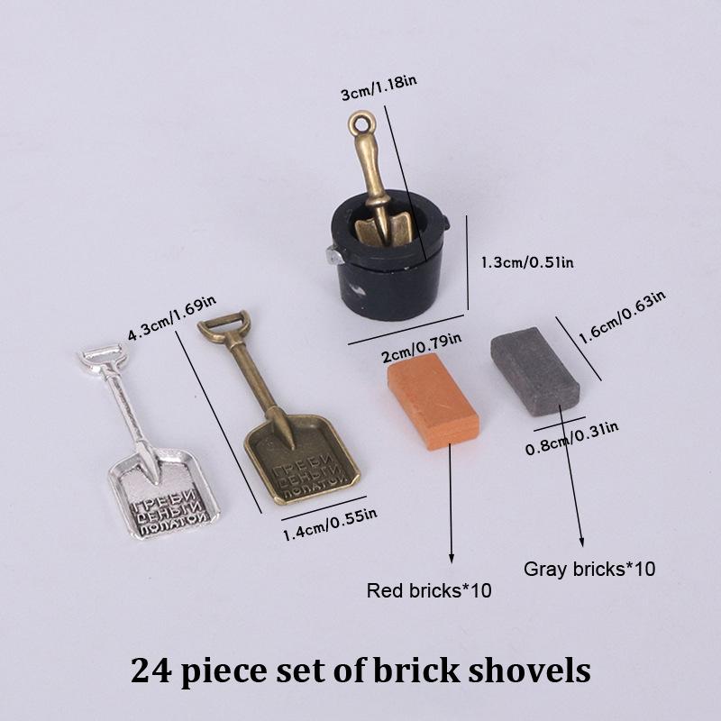 1Set Mini Bricks For Dollhouse Landscaping Miniature Bricks Brick Wall Tile Shovel Model For Dollhouse Building Scene Decor as the picture
1Set Mini Bricks For Dollhouse Landscaping Miniature Bricks Brick Wall Tile Shovel Model For Dollhouse Building Scene Decor as the picture