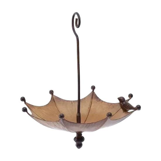 Outside Umbrella Bird Feeder Weather-proof Metal Hanging Outdoor Garden Patio Yard Hanging Bird Bath Feeding Bowl Decoration Copper plated
Outside Umbrella Bird Feeder Weather-proof Metal Hanging Outdoor Garden Patio Yard Hanging Bird Bath Feeding Bowl Decoration Copper plated