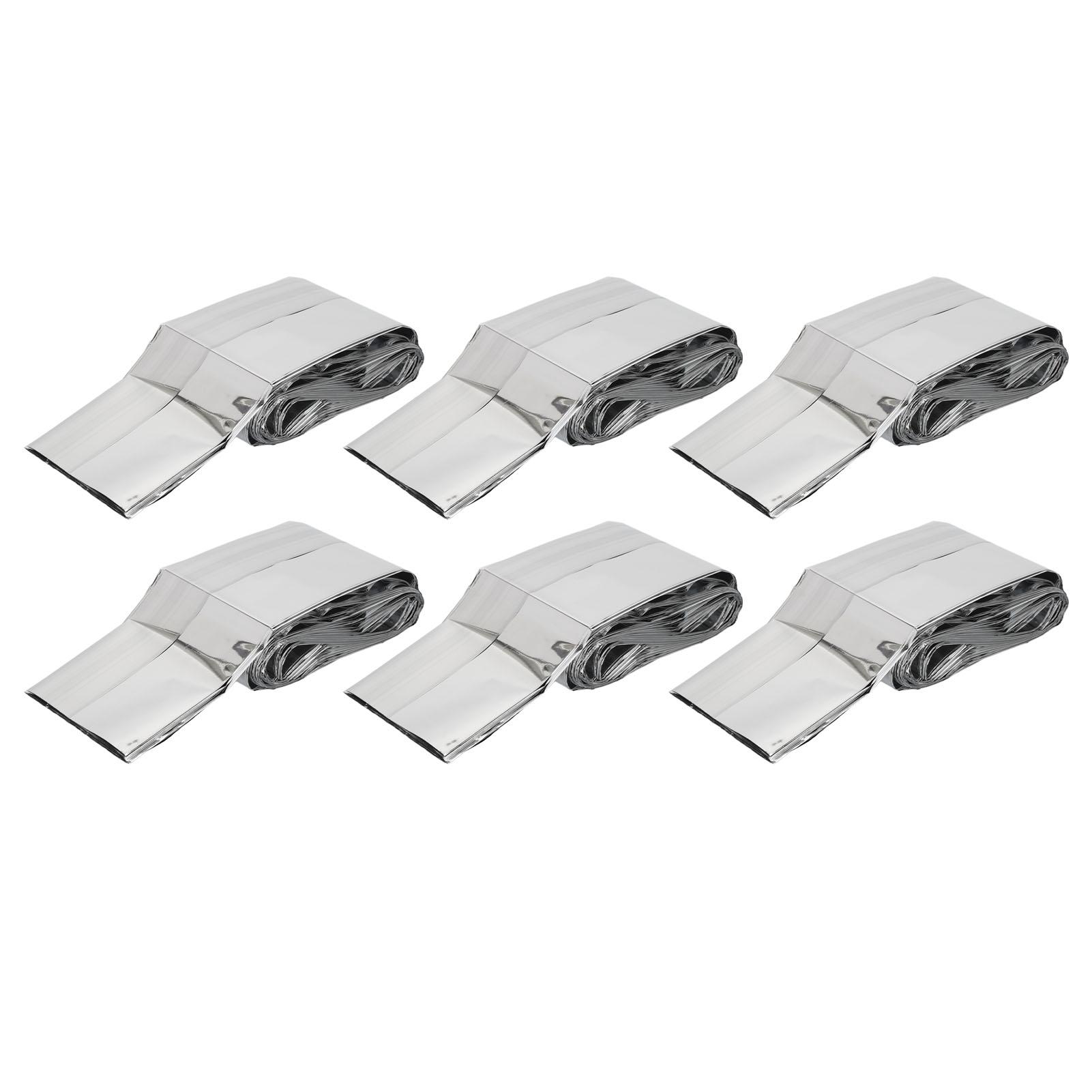 6 шт. аварийные термоодеяла, светоотражающая теплоизоляционная ПЭТ-пленка, грелка для тела, одеяло для выживания для