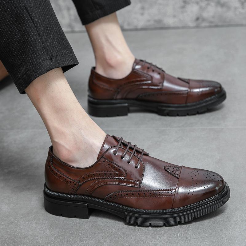 Men s shoes large size new casual leather shoes fashion outdoor shoes trend British style leather shoes lace-up business leather shoes 37
Men s shoes large size new casual leather shoes fashion outdoor shoes trend British style leather shoes lace-up business leather shoes 37
