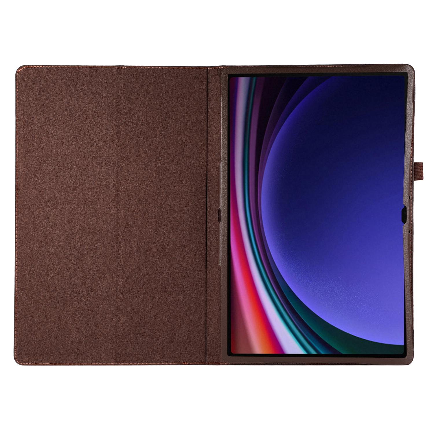For Samsung Galaxy Tab S9 Ultra Case PU Leather Tablet Cover with Bi-fold Stand Brown
For Samsung Galaxy Tab S9 Ultra Case PU Leather Tablet Cover with Bi-fold Stand Brown