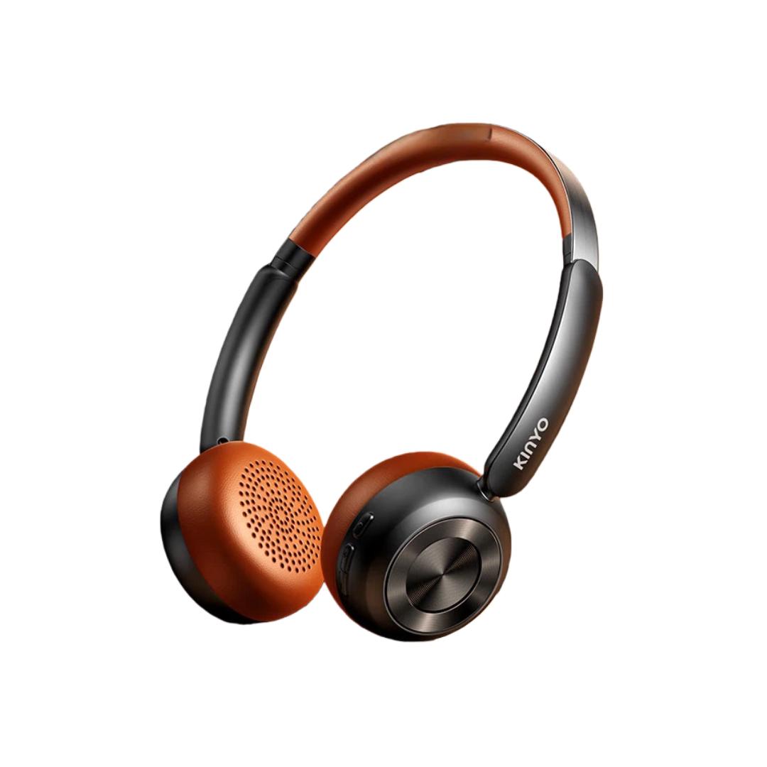 KINYO Over-Ear Wireless Bluetooth Headphones for Music, Maillard Style, Type-C Charging, Black чорний
KINYO Over-Ear Wireless Bluetooth Headphones for Music, Maillard Style, Type-C Charging, Black чорний