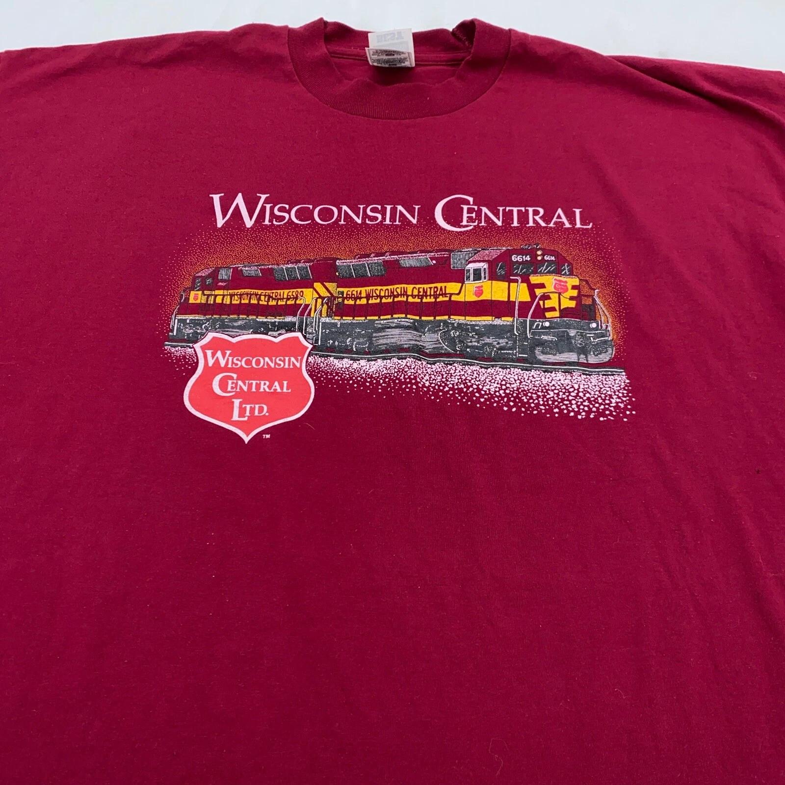 vintage 90s WISCONSIN CENTRAL LTD T-Shirt 3XL railroad steam train XL
vintage 90s WISCONSIN CENTRAL LTD T-Shirt 3XL railroad steam train XL