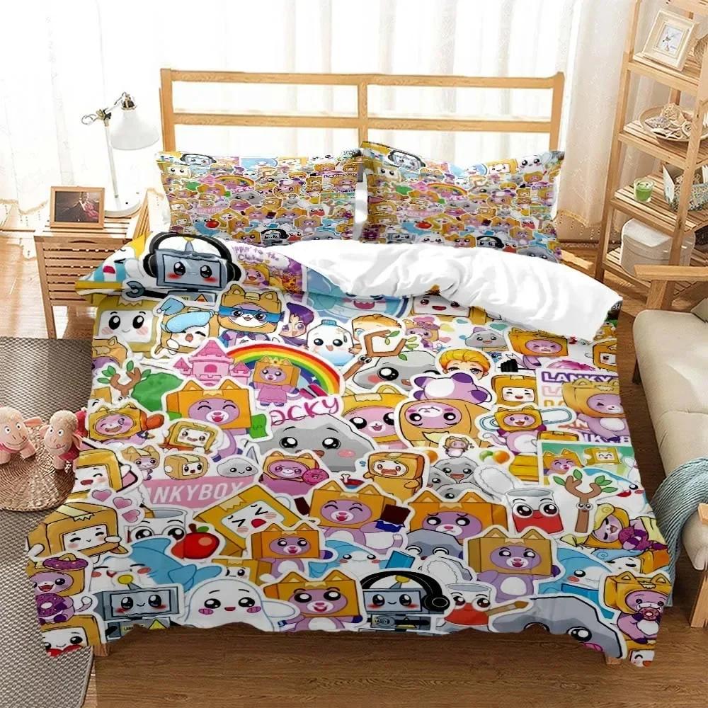 Lankybox Foxy Boxy Милый мультяшный 3D-принт постельное белье Комплект постельного белья размера Квин Настраиваемый комплект постельного белья размера Кинг Мягкий и удобный 70x133cm 2pcs
Lankybox Foxy Boxy Милый мультяшный 3D-принт постельное белье Комплект постельного белья размера Квин Настраиваемый комплект постельного белья размера Кинг Мягкий и удобный 70x133cm 2pcs