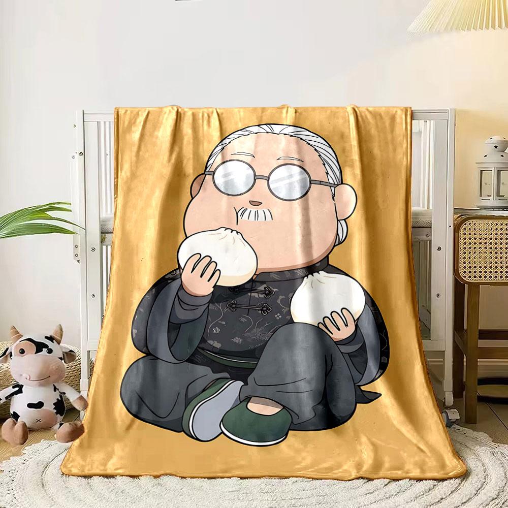 A cartoon figure eating buns, wearing glasses and traditional attire. for all seasons blanket lunch break throw gift 80cm x 120cm
A cartoon figure eating buns, wearing glasses and traditional attire. for all seasons blanket lunch break throw gift 80cm x 120cm