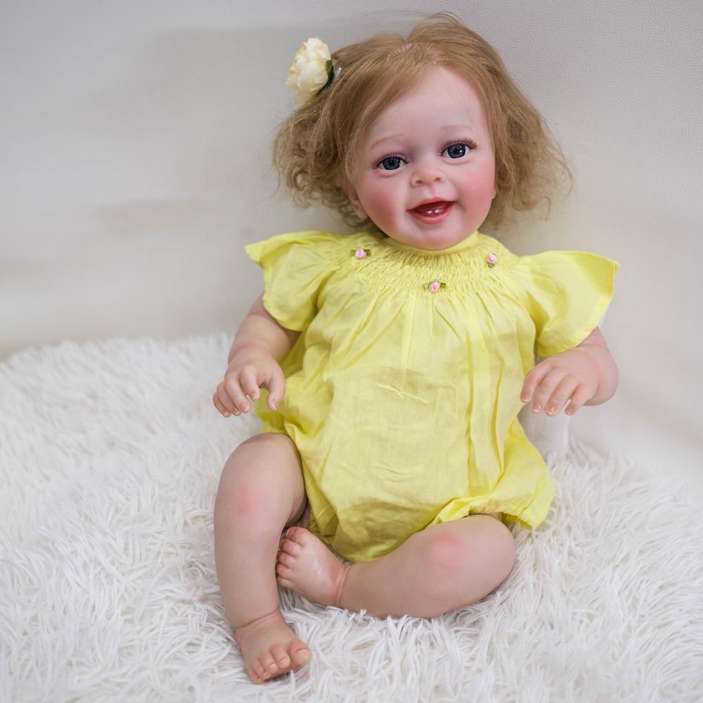Милая улыбающаяся счастливая девочка-младенец Кукла-реборн Янник 24 60 см Мягкая тканевая имитация тела Куклы Реалистичные 3D окрашенная кожа Кукла-новорожденный для детей Подарок малышу cloth body
Милая улыбающаяся счастливая девочка-младенец Кукла-реборн Янник 24 60 см Мягкая тканевая имитация тела Куклы Реалистичные 3D окрашенная кожа Кукла-новорожденный для детей Подарок малышу cloth body